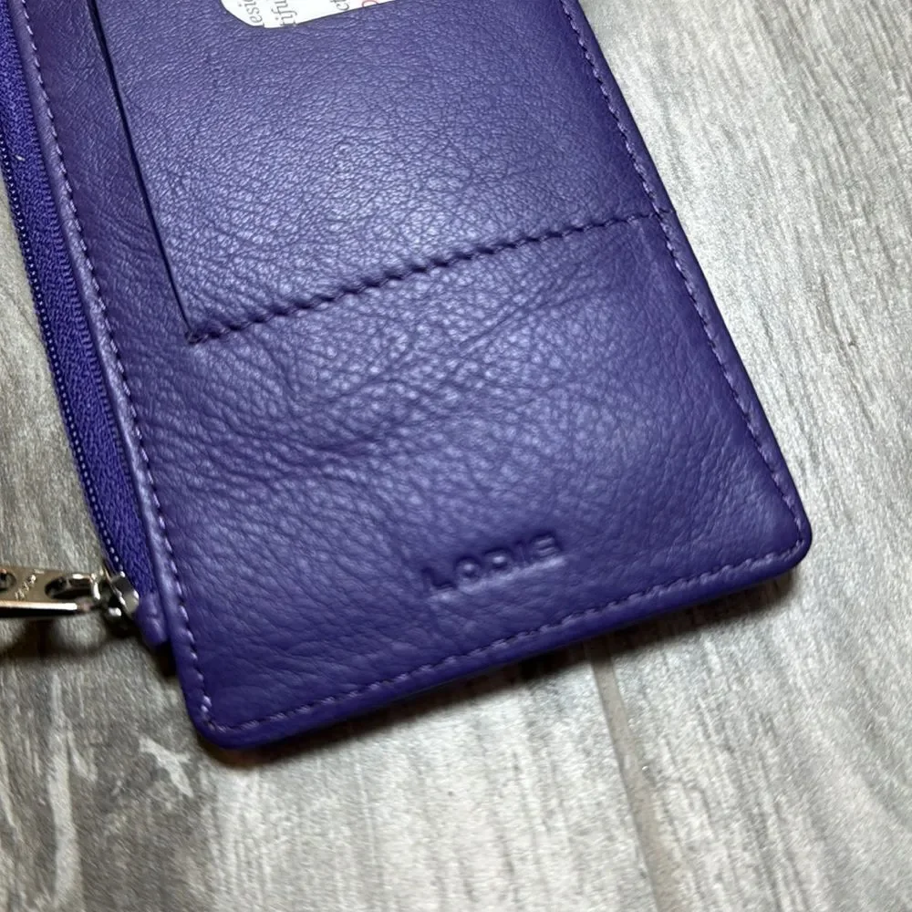 Lodis Womens Be Organize Julia Long Stacker ID & Card Wallet Purple